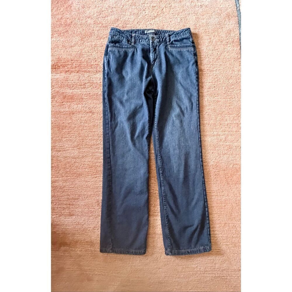 Natural Reflections Women’s Flannel Lined Blue Jeans Size 10 Straight Leg Warm W